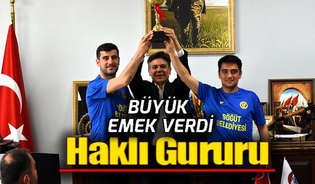 SÖĞÜTSPOR'DAN BAŞKAN DURGUT'A ŞAMPİYONLUK ZİYARETİ