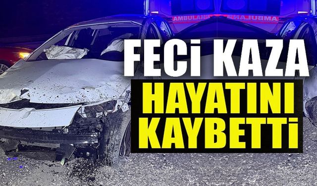 FECİ KAZA: HAYATINI KAYBETTİ