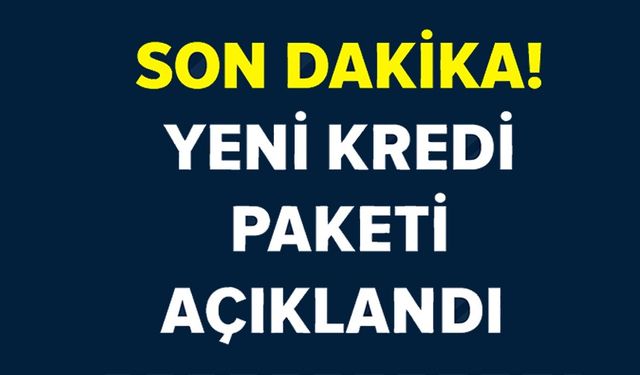 30 MİLYAR LİRALIK YENİ DESTEK PAKETİ