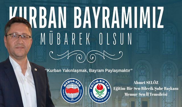 AHMET SELÖZ, VATANDAŞLARIN KURBAN BAYRAMI’NI KUTLADI