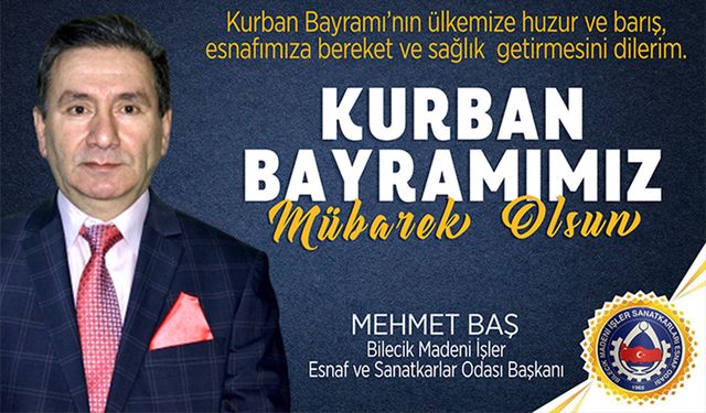 MEHMET BAŞ, VATANDAŞLARIN KURBAN BAYRAMI’NI KUTLADI