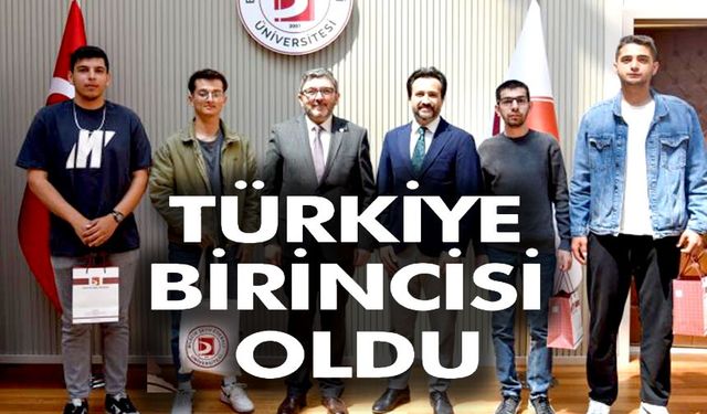TÜRKİYE BİRİNCİSİ OLDU