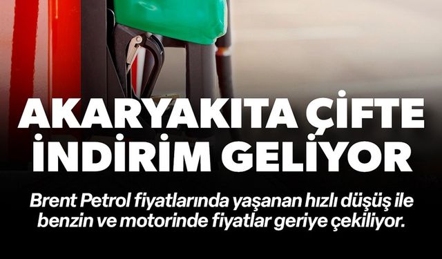 MOTORİN VE BENZİNE BÜYÜK İNDİRİM GELİYOR!