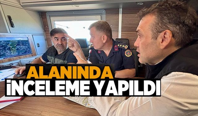 VALİ SÖZER, YANGIN BÖLGESİNDE İNCELEME YAPTI