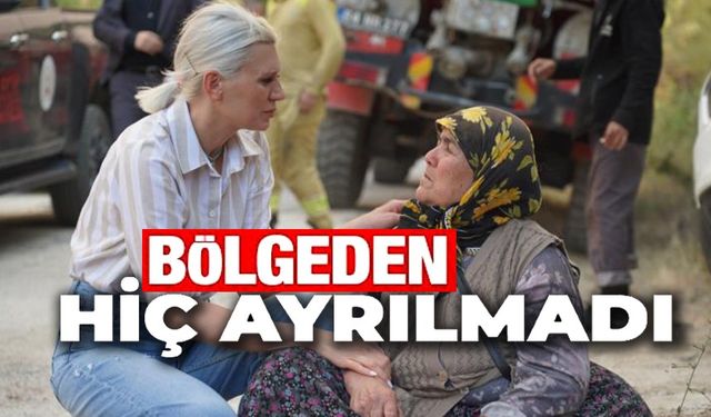 BAŞKAN SUBAŞI, 3 GÜN YANGIN BÖLGESİNDEN AYRILMADI