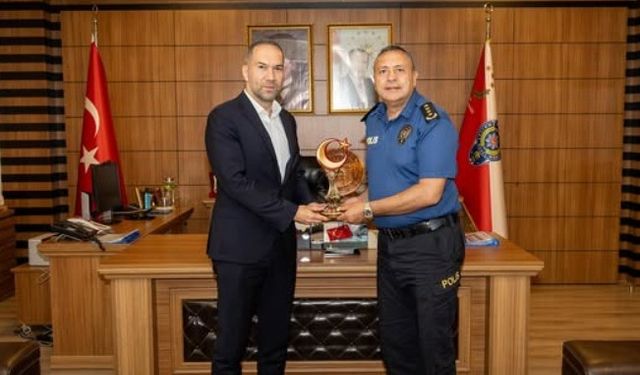 BAŞKAN ÖZDEMİR'DEN EMNİYET MÜDÜRÜ YILMAZ'A ZİYARET