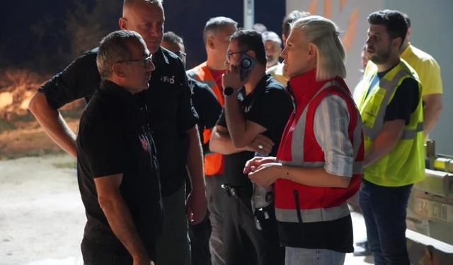 BAŞKAN SUBAŞI'DAN YANGIN BÖLGESİNE MORAL ZİYARETİ