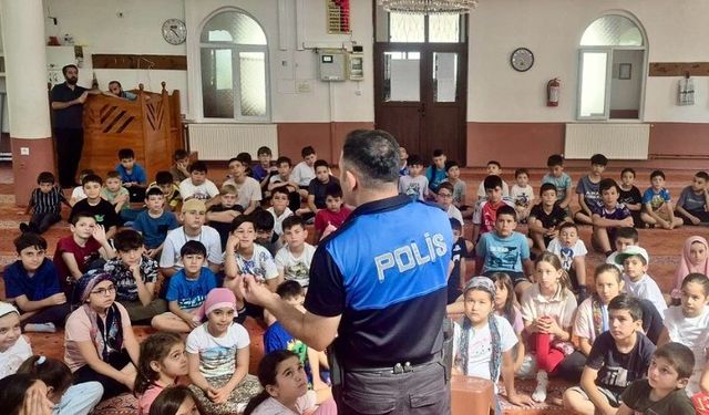 YAZ KUR'AN KURSU ÖĞRENCİLERİNE GÜVENLİK EĞİTİMİ