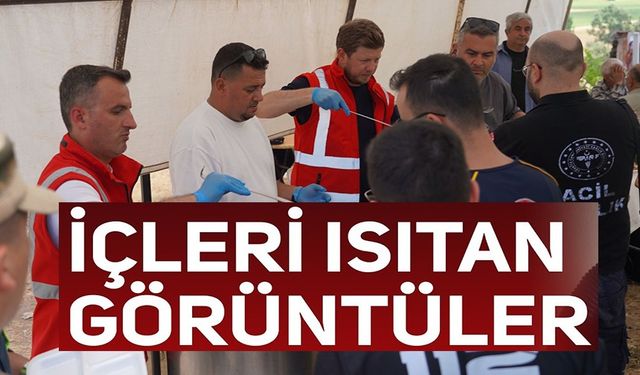 BELEDİYESİ ÇALIŞANLARI YANGIN BÖLGESİNDEKİ ÇALIŞMALARINI SÜRDÜRÜYOR