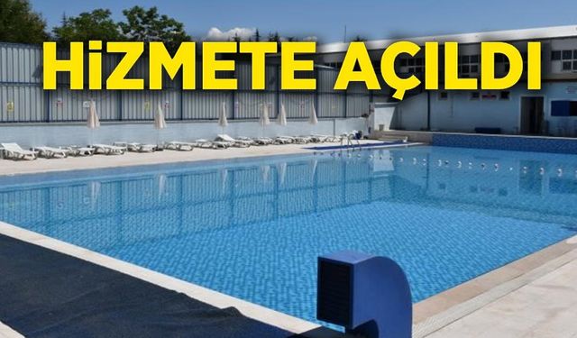 SÖĞÜT'TE YÜZME HAVUZU HİZMETE AÇILDI