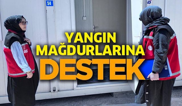 SHM'DEN YANGIN MAĞDURLARINA DESTEK
