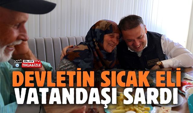 GEÇİCİ BARINMA MERKEZİNDE İLK SABAH KAHVALTISI