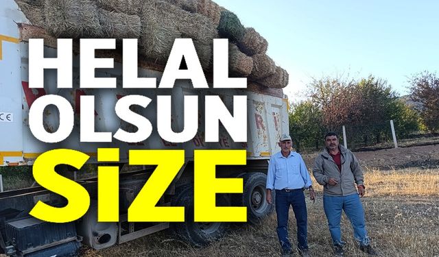ÇİFTÇİLERDEN YANGIN BÖLGESİNE ANLAMLI DESTEK
