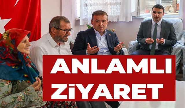 VALİ SÖZER ŞEHİT OSMAN ER’İN AİLESİNİ ZİYARET ETTİ