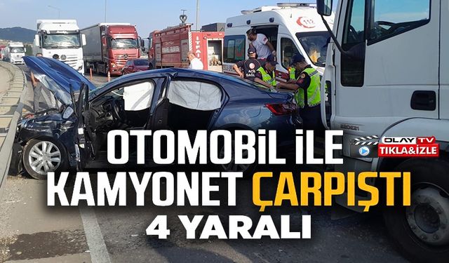 BİLECİK'TE TRAFİK KAZASI 4 YARALI