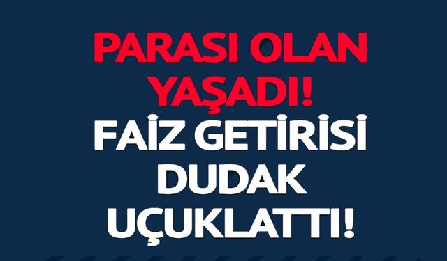 1 AYLIK GETİRİSİ BELLİ OLDU
