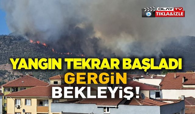 KISMEN KONTROL ALTINA ALINAN YANGIN YENİDEN ALEVLENDİ