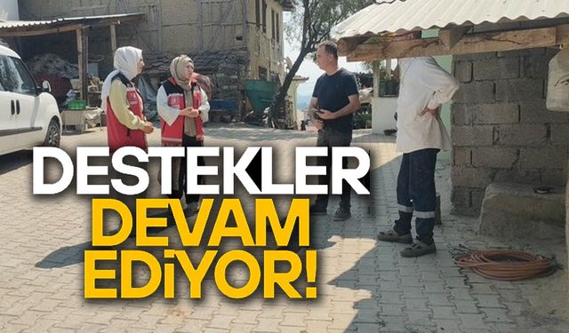 YANGIN BÖLGESİNE PSİKOSOSYAL DESTEK ELİ