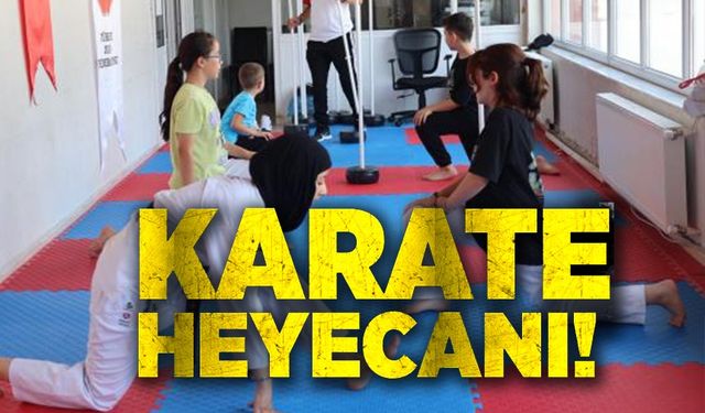 YAZ SPOR OKULLARINDA KARATE HEYECANI SÜRÜYOR