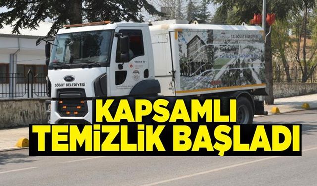 SÖĞÜT BELEDİYE'SİNDE KAPSAMLI TEMİZLİK