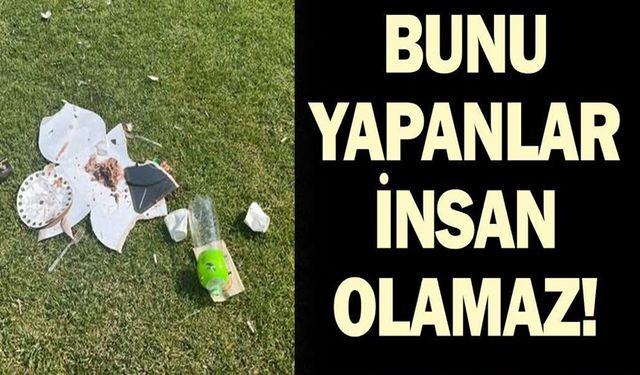 ERTUĞRUL GAZİ TÖREN ALANI'NA YAKIŞMAYAN GÖRÜNTÜLER