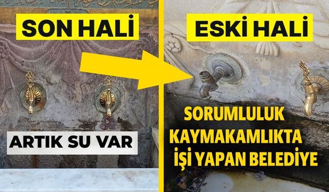 ERTUĞRULGAZİ TÜRBESİ ÖNÜNDEKİ TARİHİ ÇEŞMELERE BAKIM YAPILDI