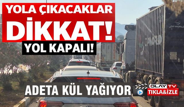 BİLECİK'TE YANGIN NEDENİYLE ÇEVREYOLU YENİDEN TRAFİĞE KAPATILDI