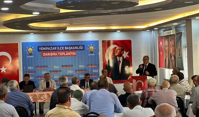 YENİPAZAR'DA AK PARTİ DANIŞMA TOPLANTISI GERÇEKLEŞTİRİLDİ