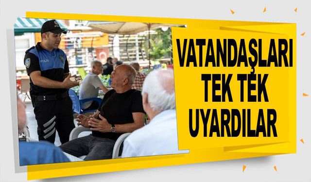 EMNİYETTEN GÜVENLİK ATAĞI HALK BİLGİLENDİRİLİYOR
