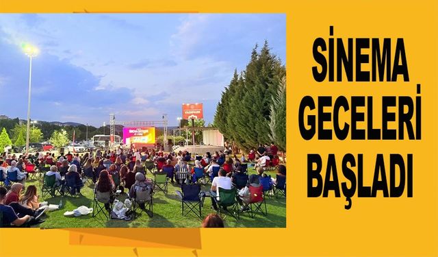 VADİPARK SİNEMA GECELERİ BAŞLADI