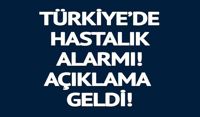 HALK SAĞLIĞI GENEL MÜDÜRLÜĞÜ AÇIKLAMA YAPTI