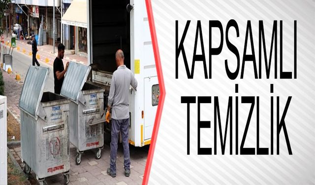 SÖĞÜT'TE TEMİZ ÇEVRE İÇİN KONTEYNERLER DEZENFEKTE EDİLİYOR