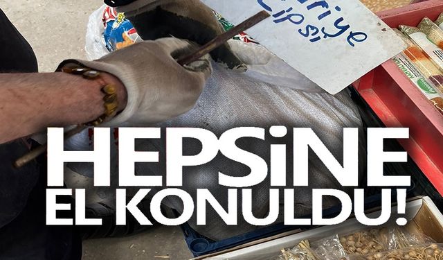 AÇIKTA SATILAN CİPSE EL KONULDU