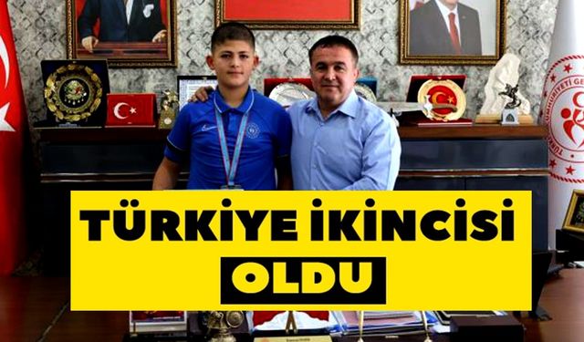 JUDOCU AYBARS ALİ AKPINAR, TÜRKİYE 2'NCİSİ OLDU