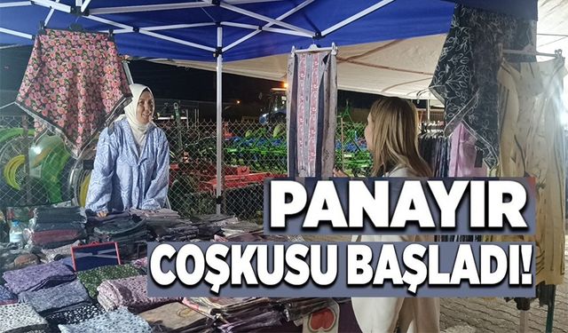 PAZARYERİ'NDE KURULAN PANAYIRIN İLK GÜNÜ ZİYARETÇİ AKININA UĞRADI
