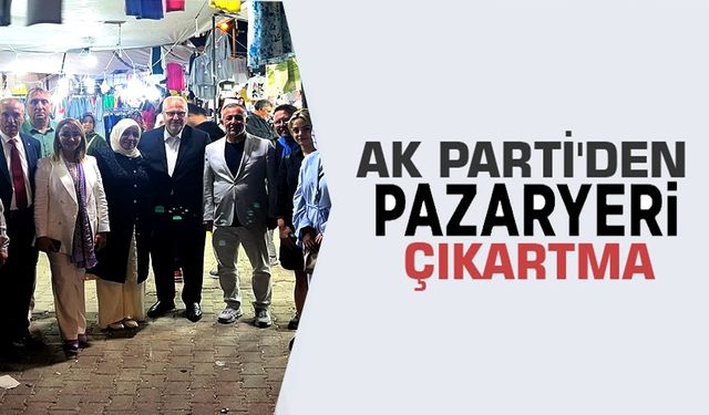 AK PARTİ HEYETİ PAZARYERİ PANAYIRINDA VATANDAŞLARLA BULUŞTU