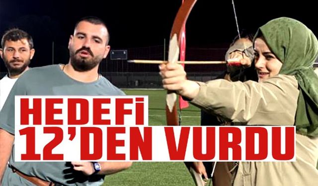 KAYMAKAM FEYZA NUR KILIÇ, HEDEFİ 12'DEN VURDU