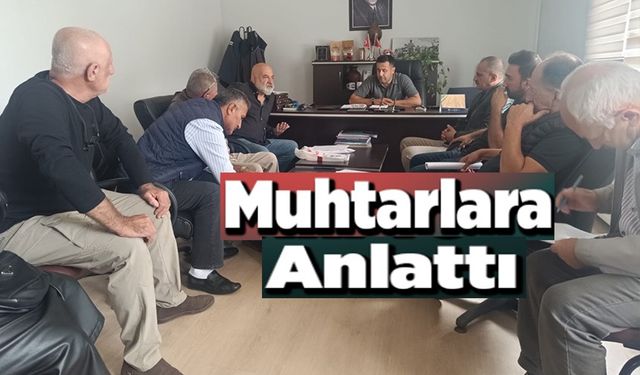 MUHTARLARA 'İKLİM AKILLI TARIM' ANLATILDI
