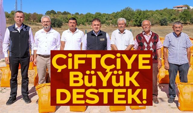 BİLECİK'TE KANOLA TOHUMU DAĞITIMI YAPILDI