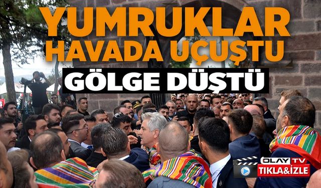 ERTUĞRULGAZİ TÜRBESİ ÖNÜNDE GERGİNLİK