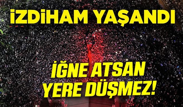 SEMİCENK KONSERİNDE İZDİHAM YAŞANDI