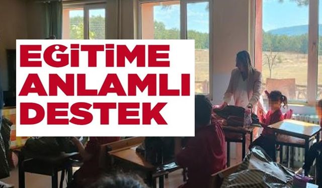 PAZARYERİ'NDE EĞİTİME ANLAMLI DESTEK