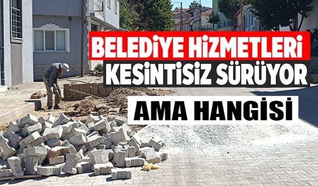 PAZARYERİ'NDE KALDIRIM ONARIM ÇALIŞMALARI HIZ KAZANDI