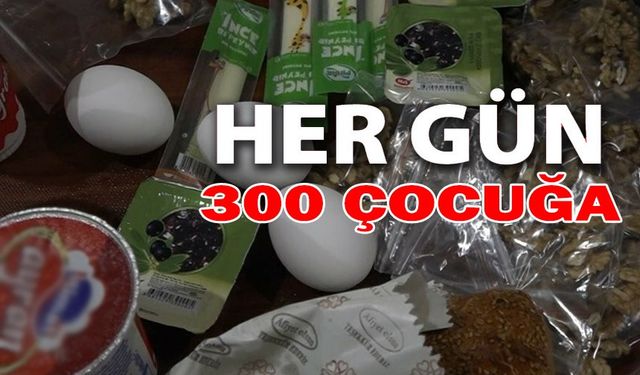 HER GÜN 300 ÇOCUĞA BESLENME ÇANTASI GİDİYOR