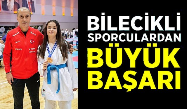 BİLECİKLİ SPORCU CULFA ANADOLU KARATE LİGİ'NDE ÜÇÜNCÜ OLDU