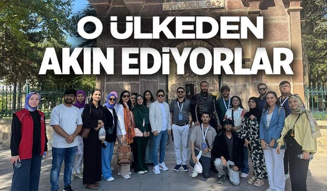 PAKİSTANLI GENÇLER SÖĞÜT'TE AĞIRLANDI