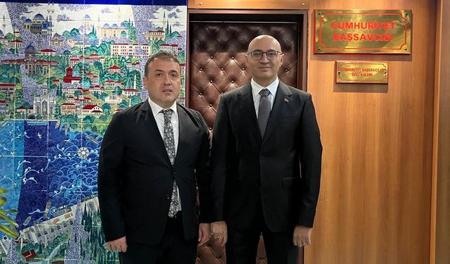 VALİ SÖZER, BAŞSAVCI BARIŞ DUMAN İLE BİR ARAYA GELDİ