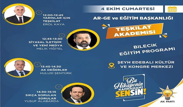 BİLECİK EĞİTİM PROGRAMI