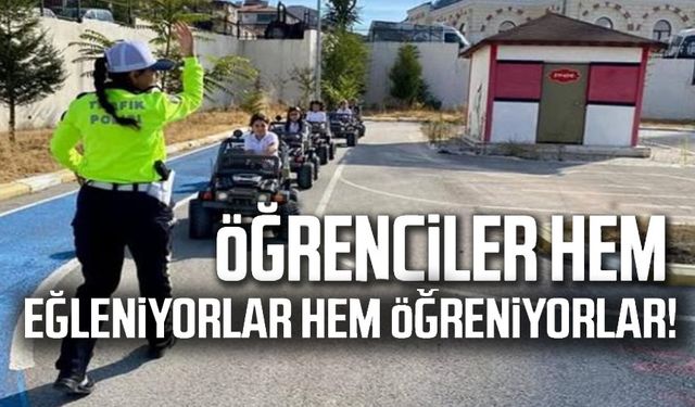 BİLECİK'TE MİNİKLERE TRAFİKTE GÜVENLİ ADIMLAR EĞİTİMİ