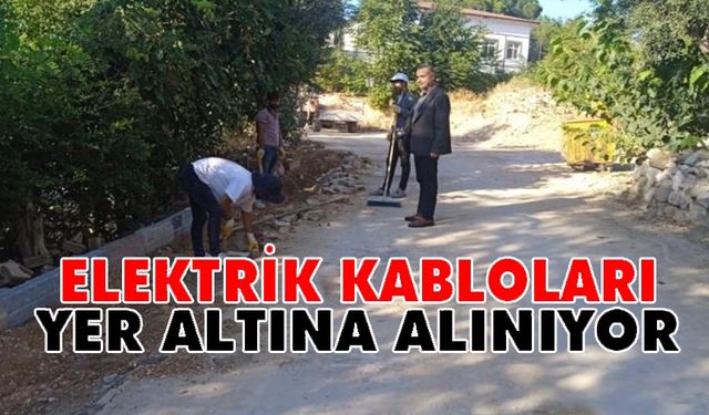 BAYIRKÖY'DE ELEKTRİK HATLARI YER ALTINA ALINIYOR